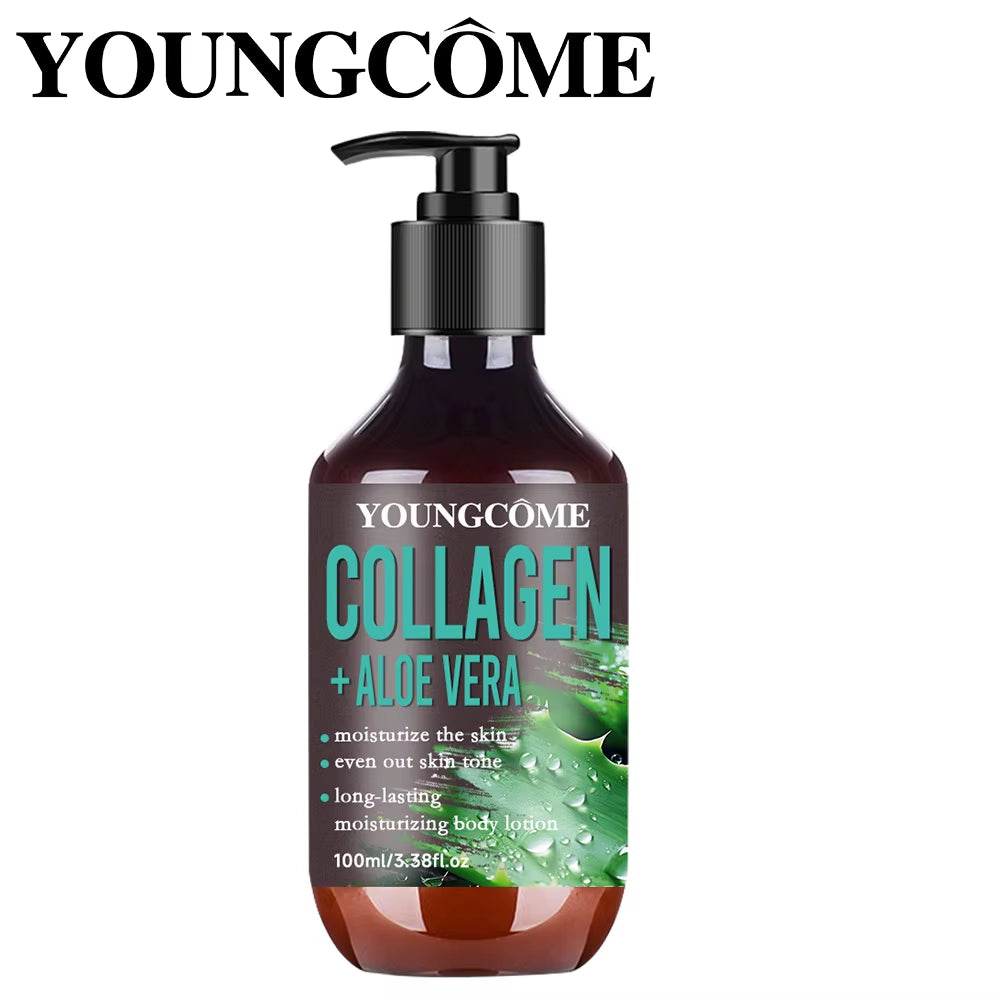 Aloe Vera Collagen Hydrating Body Lotion Improve Tighten Deeply Moisturize Fade Fine Lines Keep Lifting Body Brightening Lotion