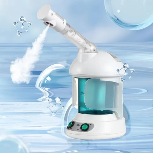 Facial Steamer Nano Ionic Face Steamer with Extendable 360° Rotating Arm Portable Facial Steamer for Skin Care at Home or Salon