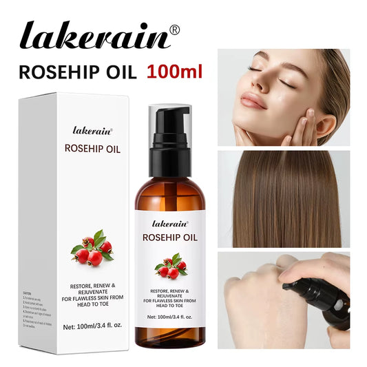 Organic Rosehip Oil Rose Hips Face Oils 30Ml Fast-Absorbing for Anti-Aging Scar Treatment Skin Care Moisturizer Face Oil