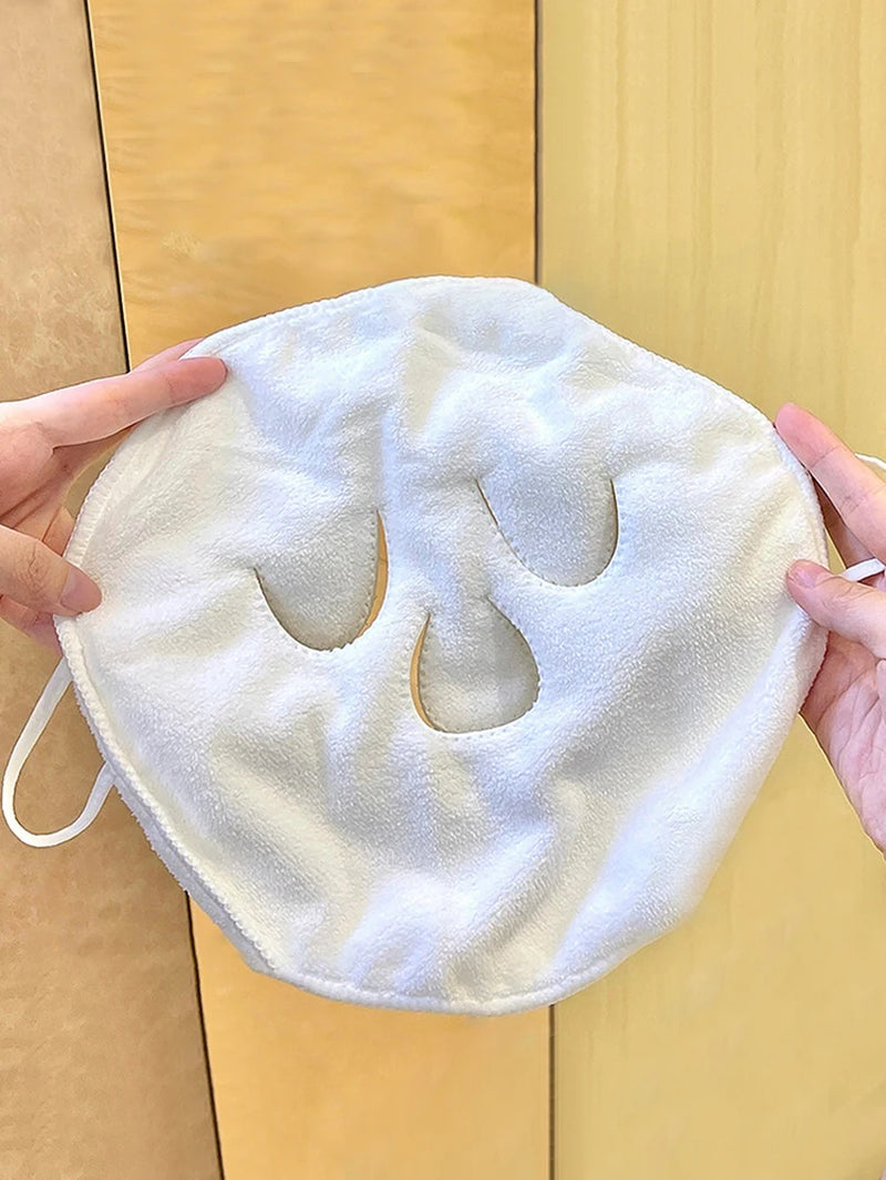 Hot Compress Towel Hanging Ear Soft Skin-Friendly Steam Heating Cold Hot Compress Face Towel Wet Compress Irrigation Face Towel