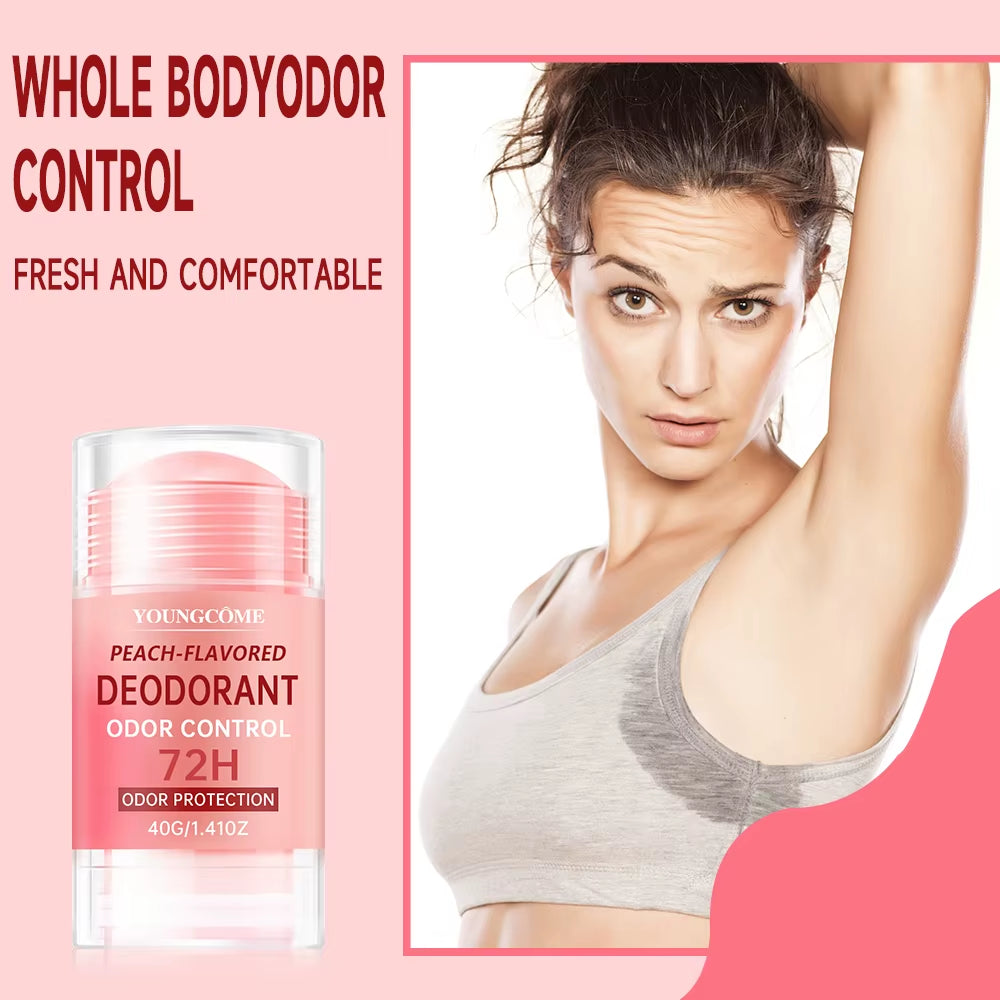 Women'S Peach Vanilla Deodorant Lotion Multiple Fruits Perfume Remove Armpit Odor Underarm Atmosphere Long Lasting Fragrance