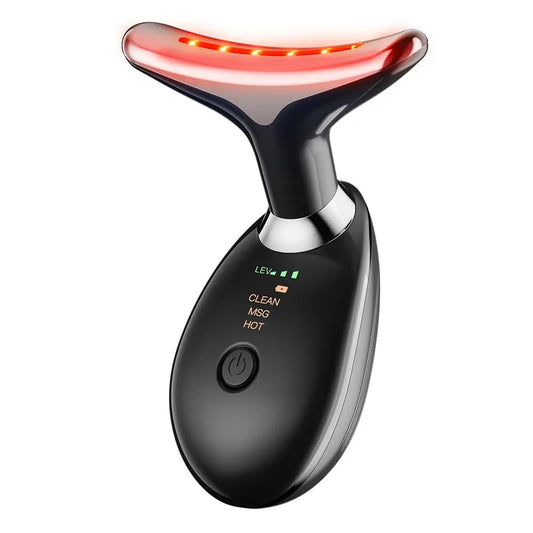 7 Color Facial Massager with Thermals 3 Modes Face Sculpting Vibrating Neck Massager Tool for Beauty Therapy Skin Care