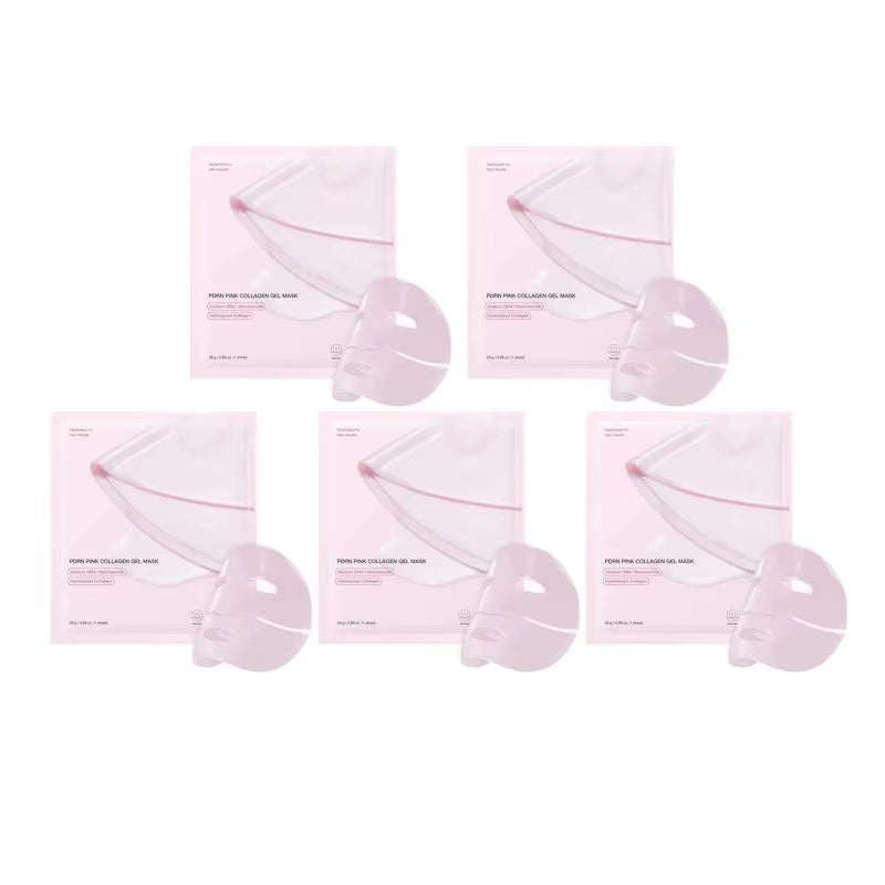 Pink Collagen Gel Salmon Pdrn Facial Mask,Deep Hydrating,Moisturizing and Firming Hydrogel Jelly Face Sheeets,Balance Skin Tone