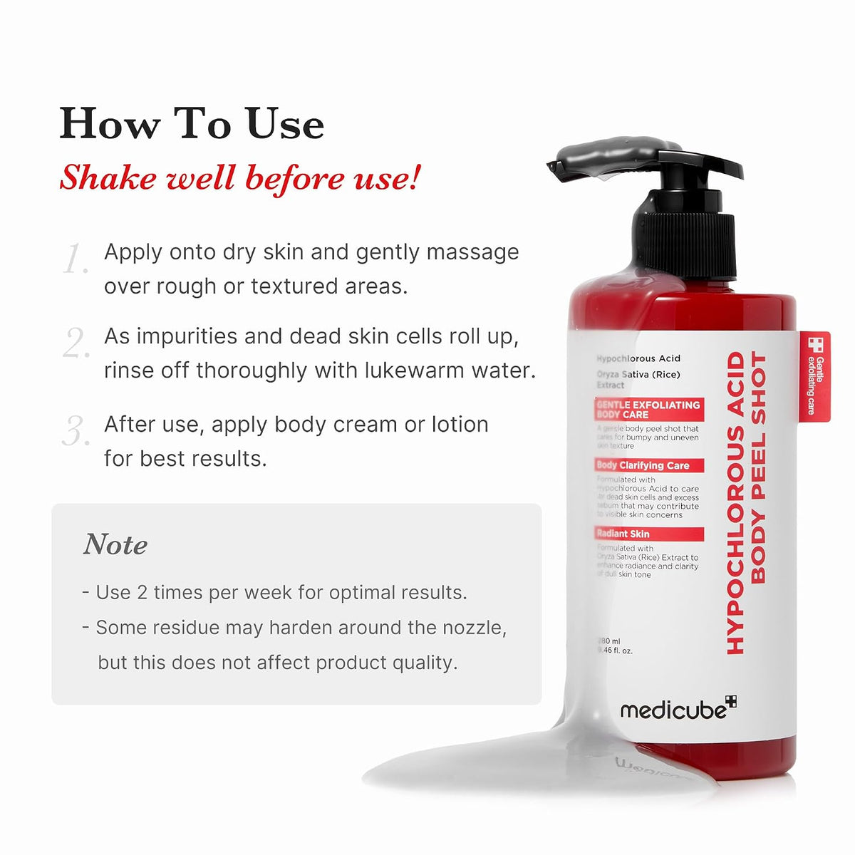Body Peel Shot Duo - Hypochlorous Acid & Kojic Acid Body Peel Shot
