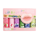 6Pcs/Set Multi Fruit Flavors Moisturizing Lip Balm Set Hydrating Makeup Daily Care Lip Balm Kit Skin Care