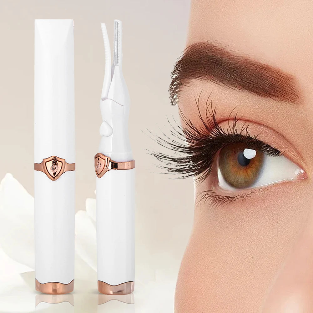 Heated Eyelash Curler USB Rechargeable Quick Heating Natural Curl Eyelash Curler Long Lasting for Quick Natural Curling