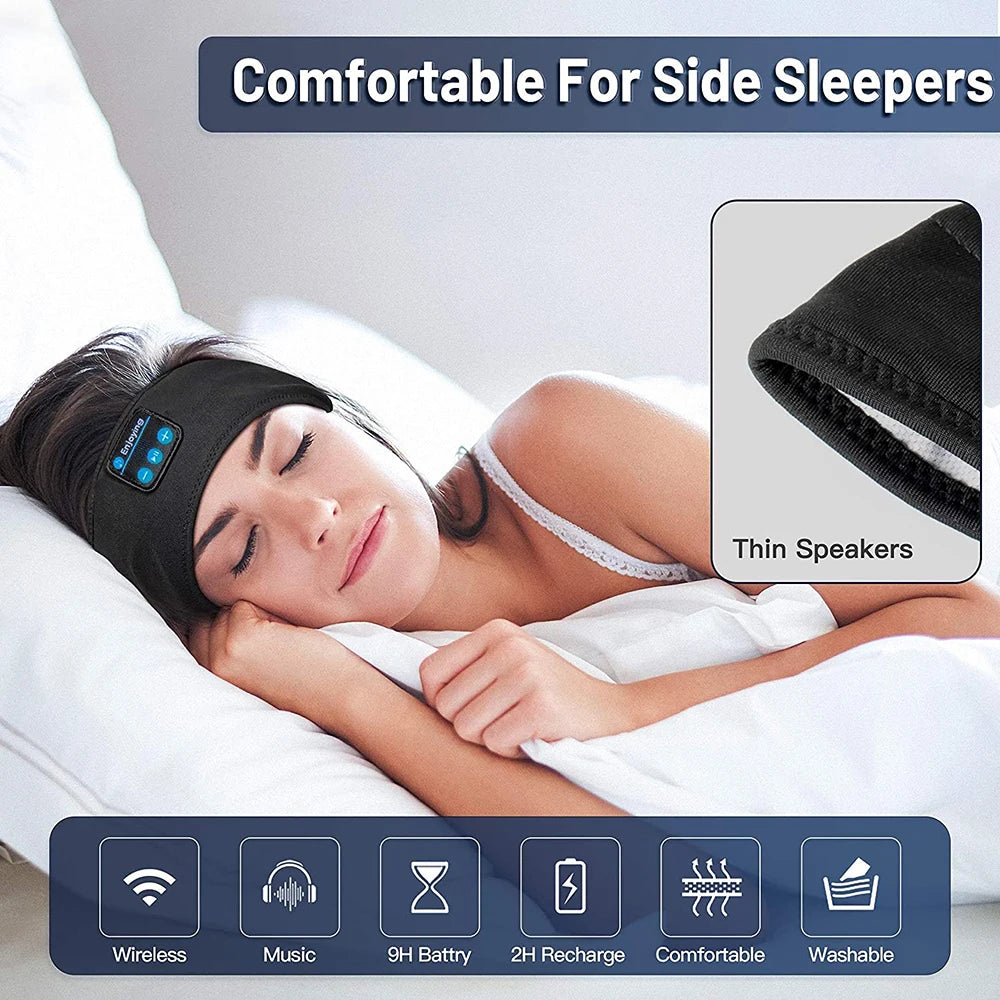 Sleep Headband, Enjoying Wireless Sleep Earbuds Noise Cancelling Headband Bluetooth Headphones with Speakers, for Sleep,Workout