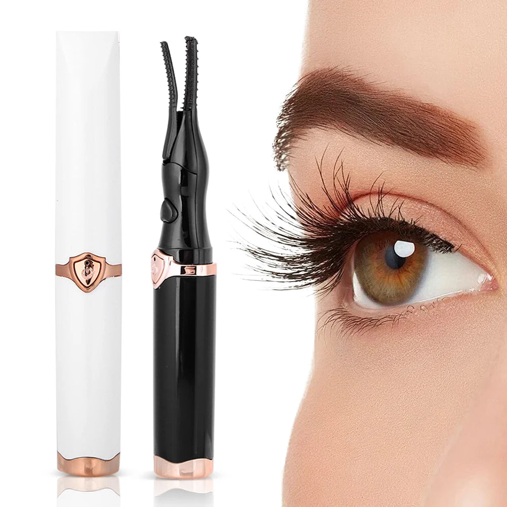 Heated Eyelash Curler USB Rechargeable Quick Heating Natural Curl Eyelash Curler Long Lasting for Quick Natural Curling