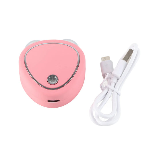 Microcurrent Facial Massager Reduce Double Chin Handheld Face Lifting USB Portable Heart Shape Face Sculpting Roller Devices