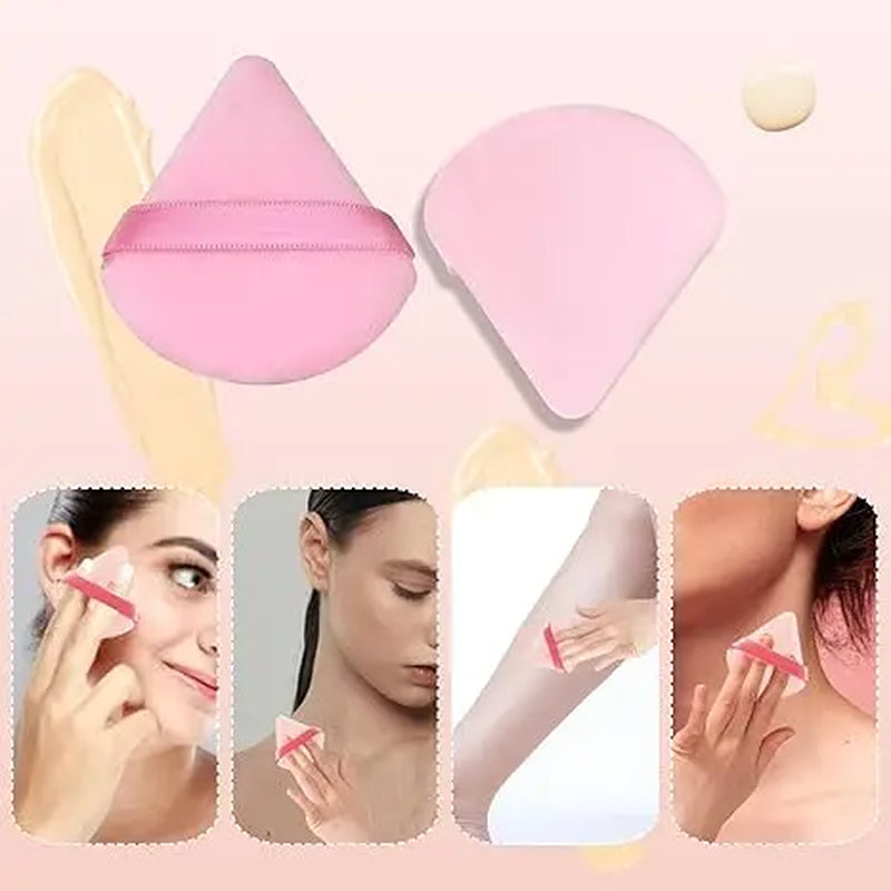 15Pcs Makeup Sponge Set with Storage Jar, Beauty Blender Powder Puff Mini Powder Puff Mini Finger Air Cushion Triangle Puff
