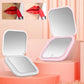 USB Portable Hand Held Pocket Makeup Mirror LED Vanity Mirror with Touch Screen Dimming Makeup Mirror
