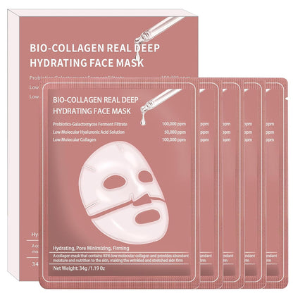 Collagen Face Mask, Bio-Collagen Real Deep Mask, for All Skin Types