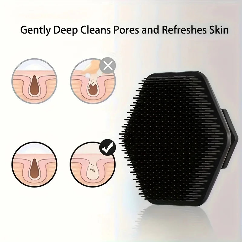 1/3-Piece Facial Cleansing Tool Set, Stainless Steel Heart-Shaped Scraping Tool, Ice Roller, Silicone Facial Brush