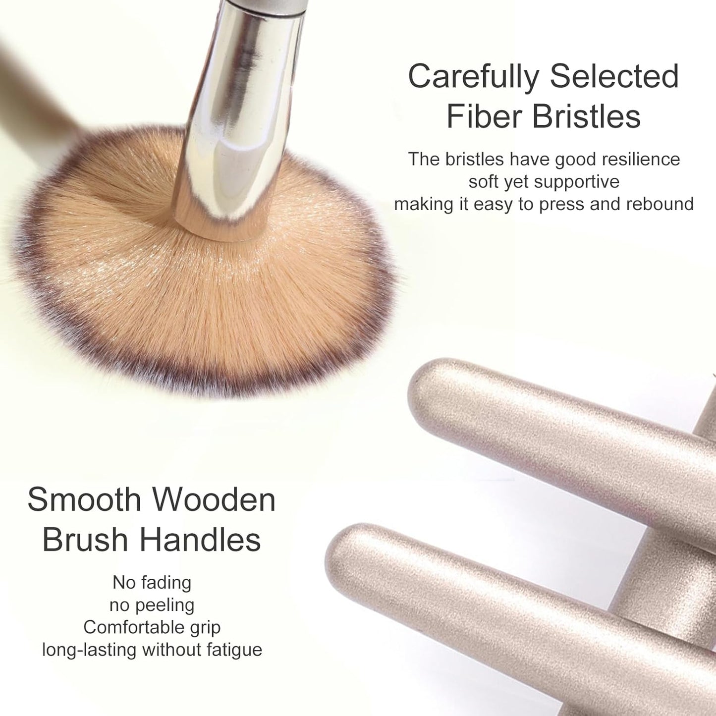 14-Piece Premium Synthetic Makeup Brush Set for Foundation, Powder, Concealers, Eye Shadows, and Blush