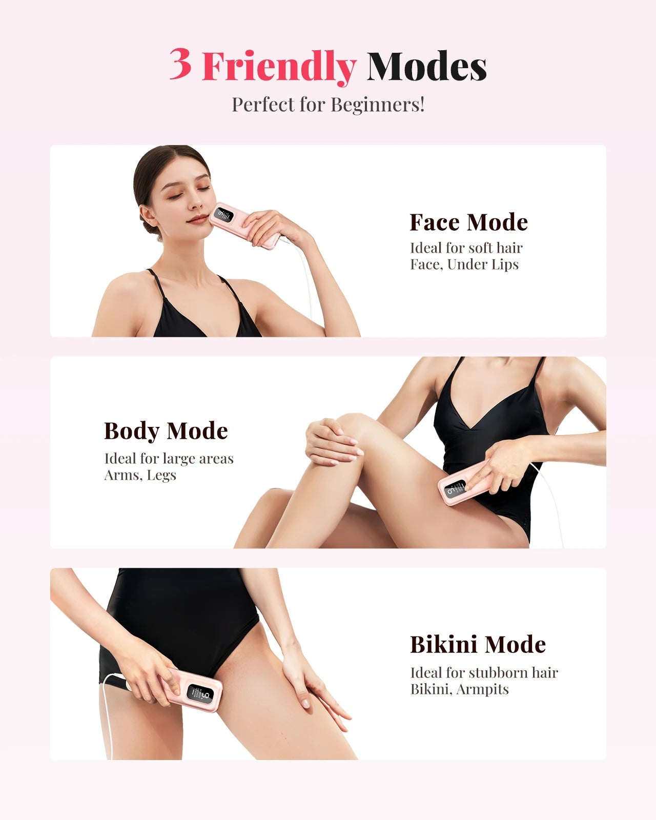 Electric IPL Permanent Laser Hair Removal, 999900 Flash Pulses Depilador, Bikini Trimmer, Laser Photoepilator for Women