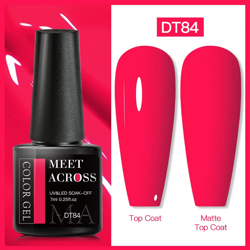 7Ml Fluorescent Gel Nail Polish Vernis Summer Neon Semi Permanent UV Gel Varnish Nail Art Manicure for Nails