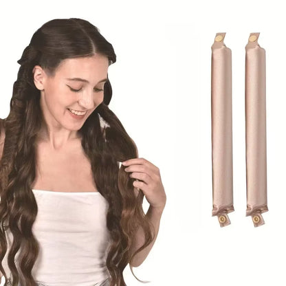 Heatless Curling Rod Headband Satin Hair Curler No Heat Hair Rollers Lazy Curls Soft Curlers Sleeping Flexi Rods Styling Tools