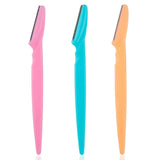 3/10Pcs Stainless Steel Eyebrow Razors for Women and Men - Multipurpose Exfoliating Dermaplaning Tools with Protective Cap