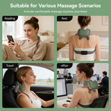Neck Massager, Bionic Heated Massager, Cordless Portable Shiatsu Neck and Back Massager, 4D Kneading Massage, Simulated Human Hand Design for Pain Relief Deep Tissue and Muscle Relax