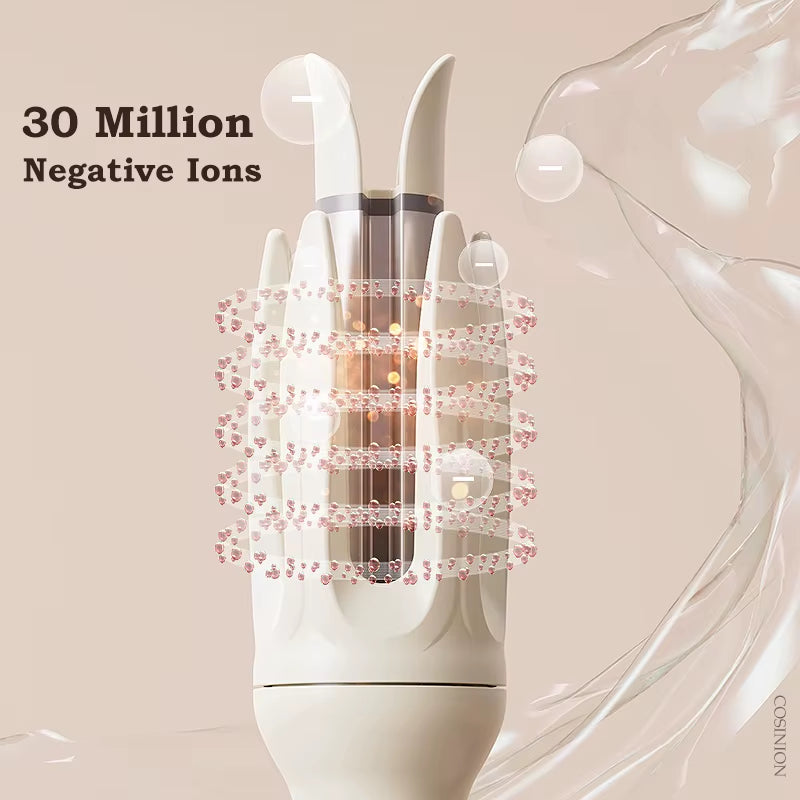 Automatic Hair Curler 28Mm Negative Ions Electric Ceramic Curling Hair Stick Rotating Curl Waves Anti-Tangle Curling Iron Styler