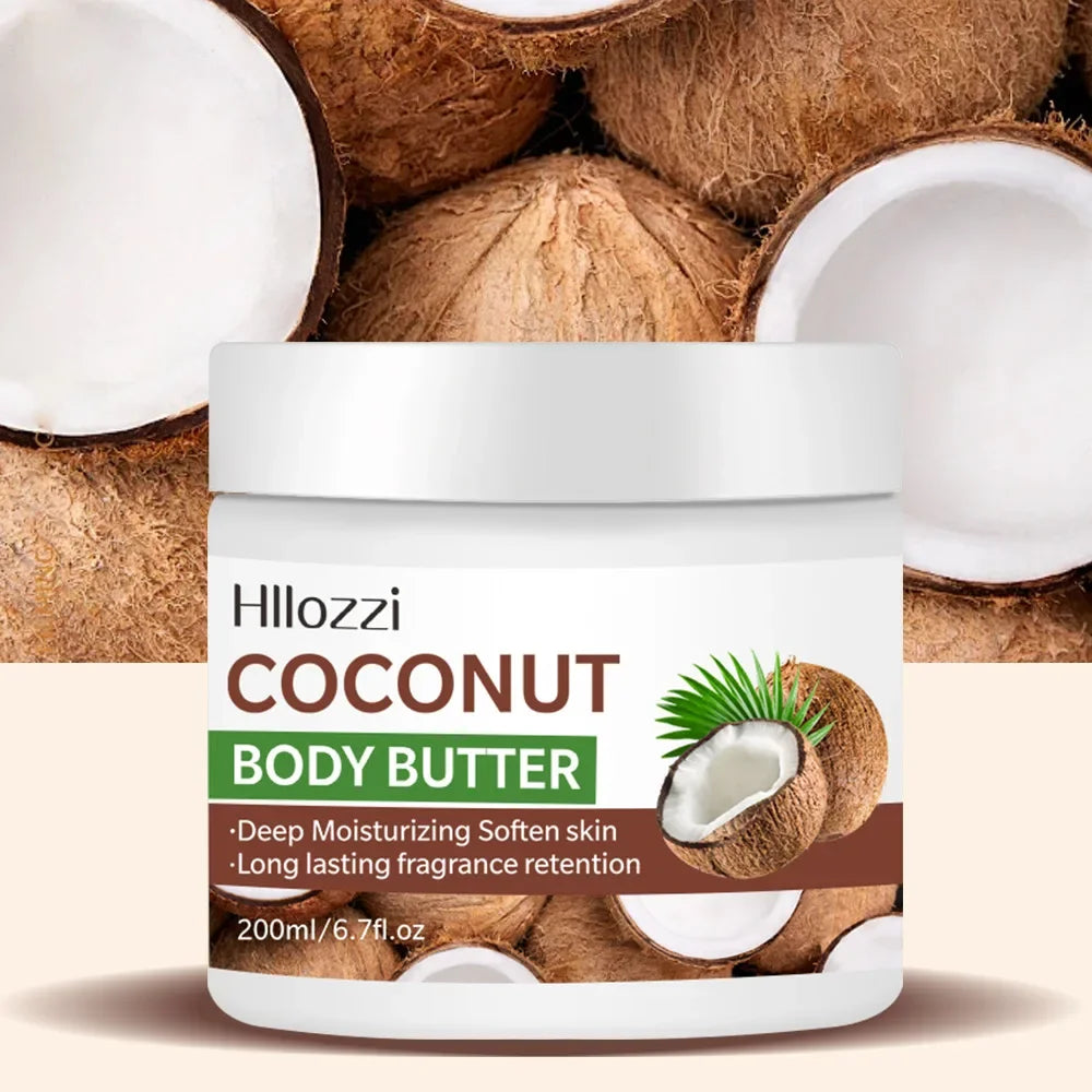 200Ml High Moisturizing Body Butter Cream Coconut Mango Flavor Body Cream Moisturizing and Nourishing Body Repair Cream