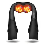 Shiatsu Shoulder Back and Neck Massager with Heat, Electric Deep Tissue Kneading Massage Pillow, Black