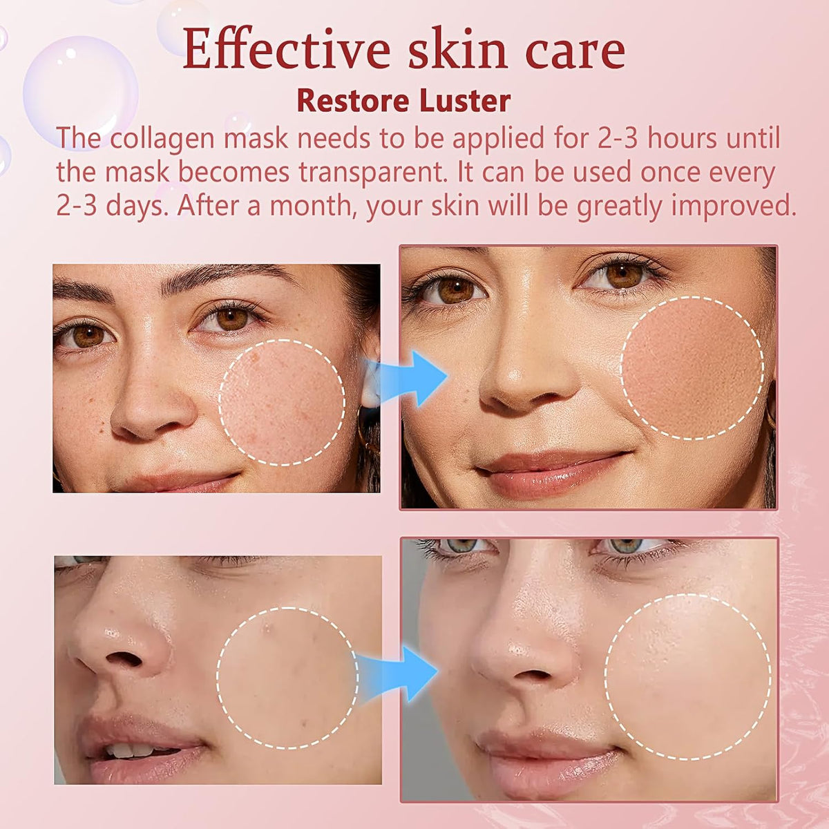 Collagen Face Mask, Bio-Collagen Real Deep Mask, for All Skin Types