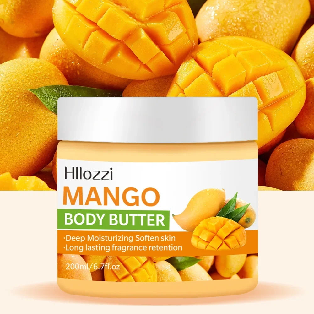 200Ml High Moisturizing Body Butter Cream Coconut Mango Flavor Body Cream Moisturizing and Nourishing Body Repair Cream
