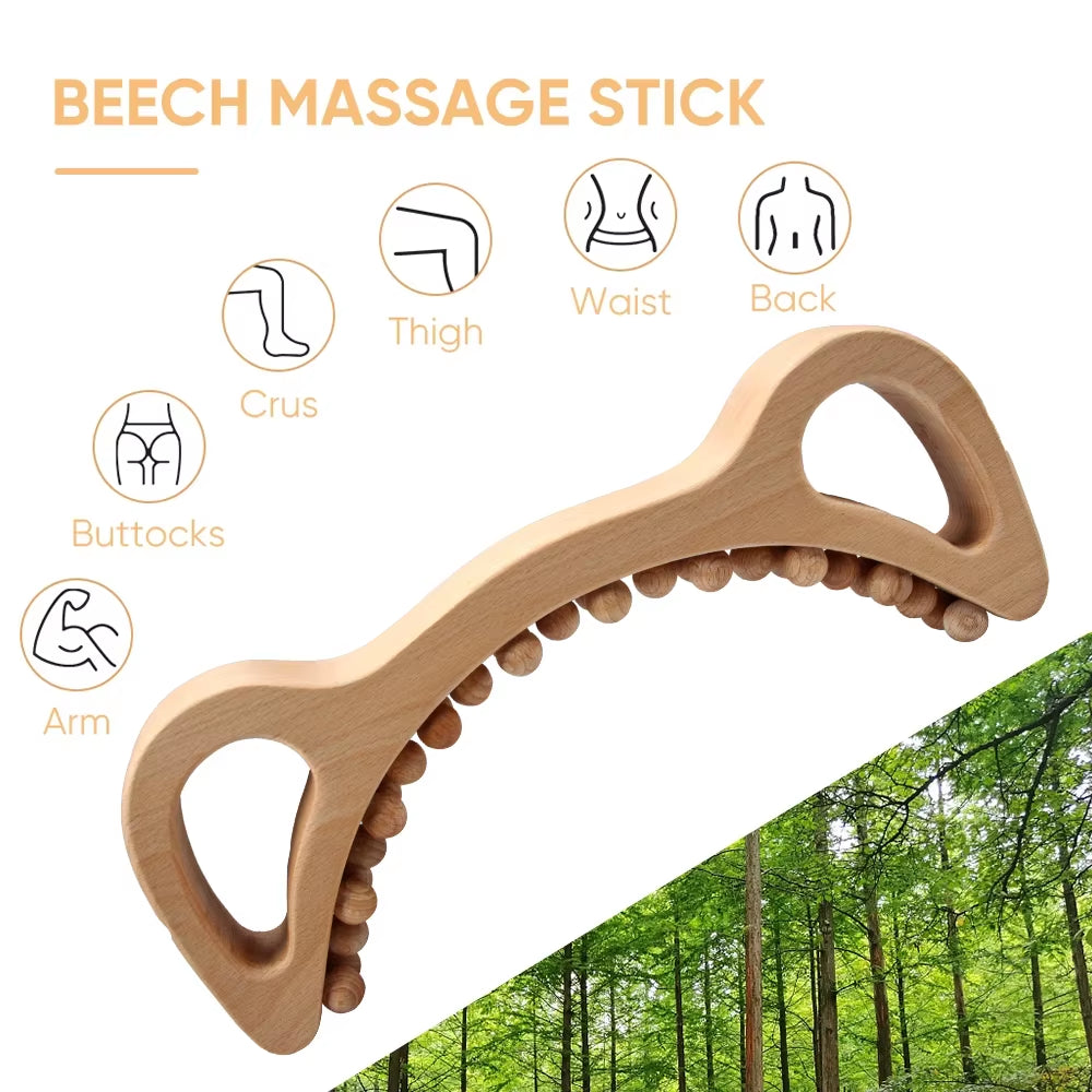 Wood Therapy Massage Tools,Cellulite Massager Body Slim Brush,Maderoterapia Kit Colombiana for Lymphatic Drainage,Anti Cellulite