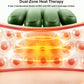 Bionic Heated Massager, Wireless Portable Shiatsu Neck and Back Massager, Electric Deep Tissue 4D Kneading Massage, Simulated Human Hand Design for Pain Relief and Muscle Relax (Green)