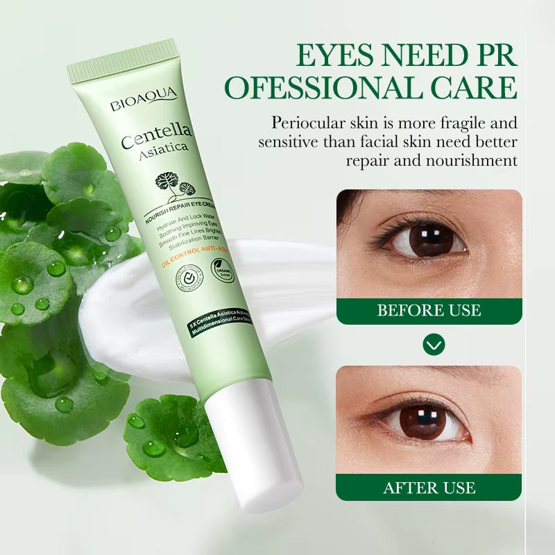 1/2/3Pcs BIOAQUA Centella Asiatica Eye Cream anti Dark Circles Removal Eye Bags Moisturizing Firming Eyes Creams Skin Care