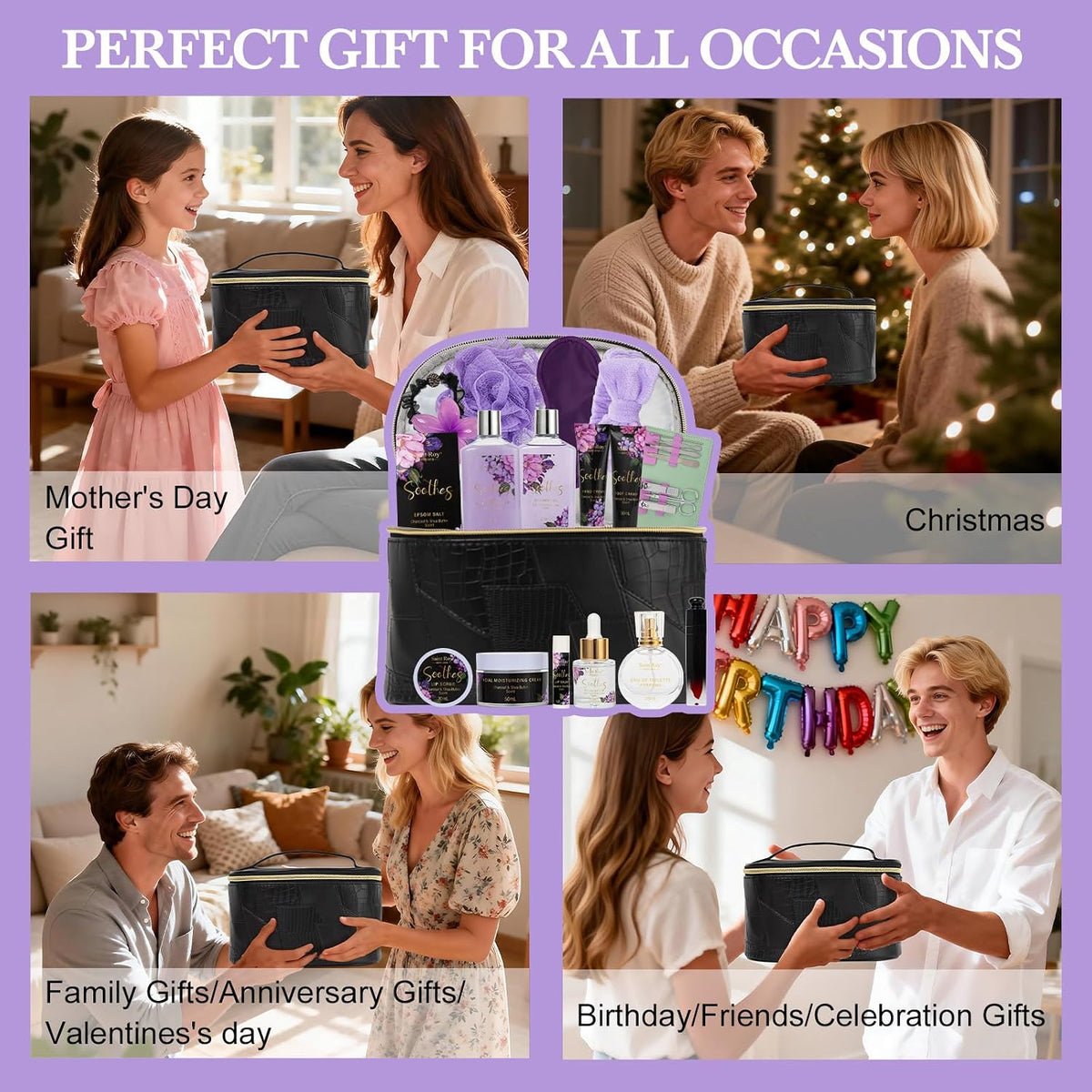 Birthday Gifts for Women Spa Gift Baskets Bath Set for Women Self Care Kit
