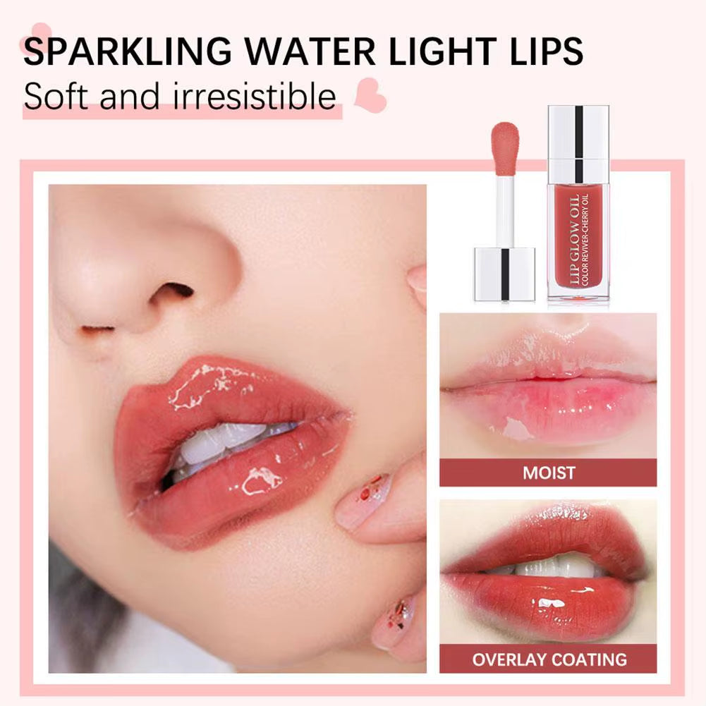 6Ml Hydrating Lip Oil Hydrating Plumping Lip Gloss Balm Lip Maximizer Lip Gloss Moisturizing Lipstick Tinted Lip Plumper Serum