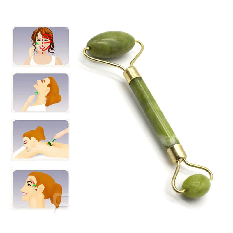 Face Lifting up Tools Xiuyan Jade Massager Stone Roller Body Head Neck Nature Massage Skin Care Beauty Facial Tools