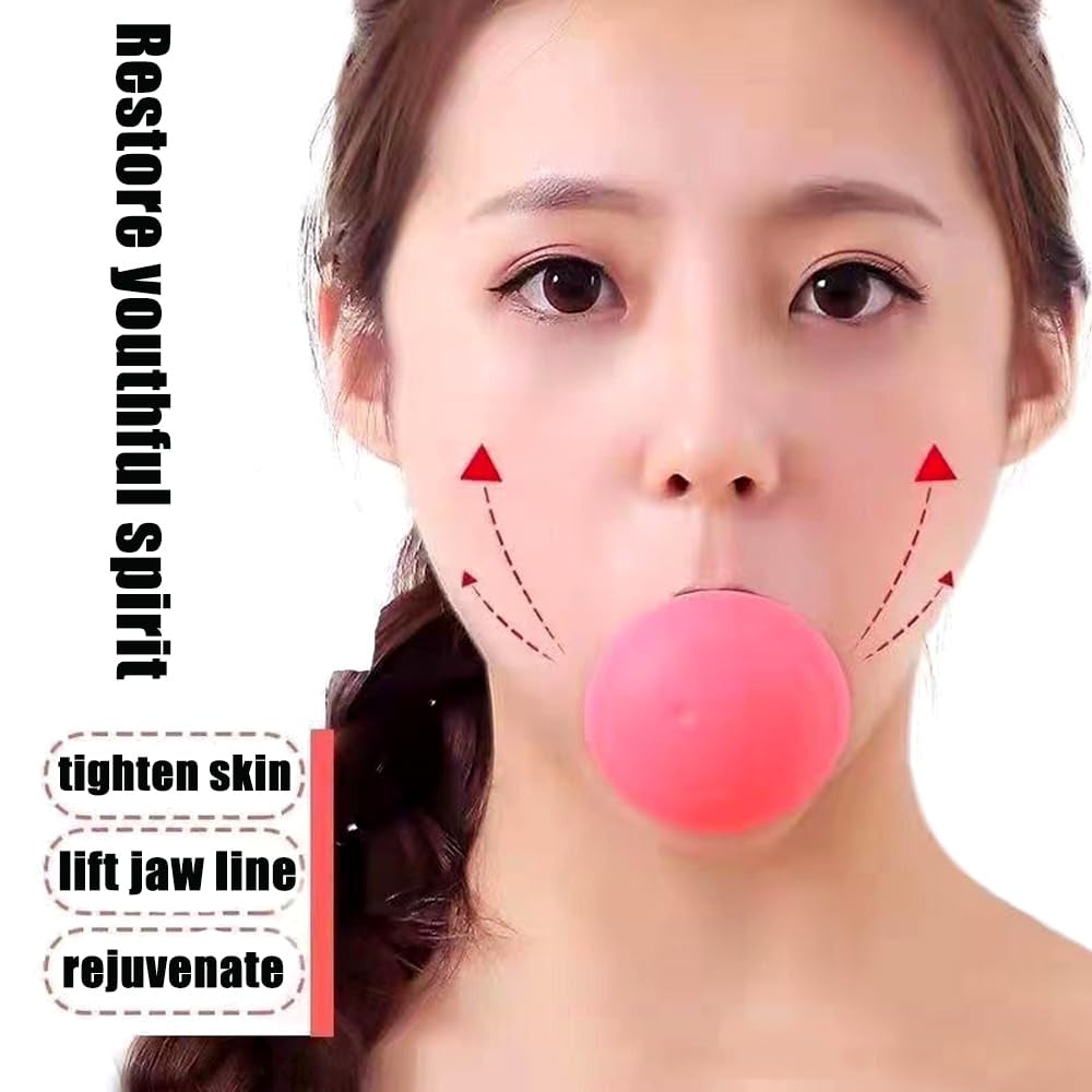 1 Pack Face Exerciser, Facial Yoga for Skin Tighten Firm, Jaw Face Neck Toning Exerciser, Double Chin Breathing Exercise Device for Women and Men