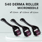 Micro Needling 540 Roller Derma Roller Professional Titanium Dermaroller 0.2/0.25/0.3Mm Hair Regrowth Beard Growth Treatment