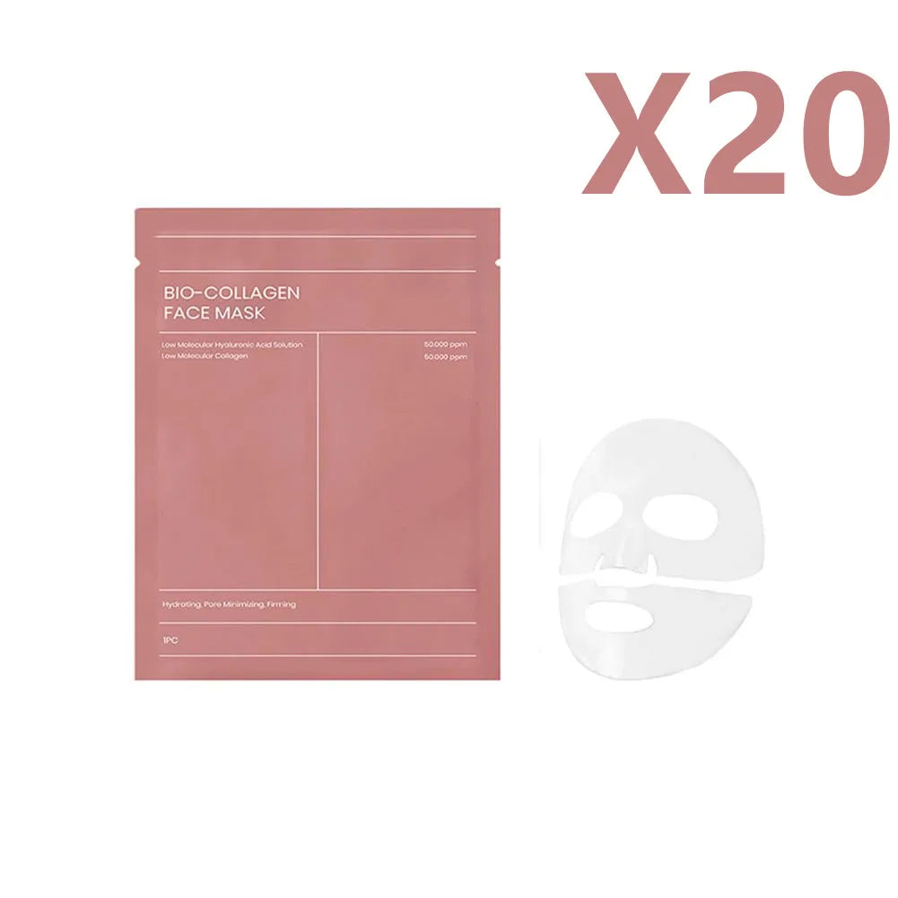 Bio Collagen Face Mask Shrink Deep Hydrating Overnight Mask Moisturizing Refreshing Brightening Face Skin Care