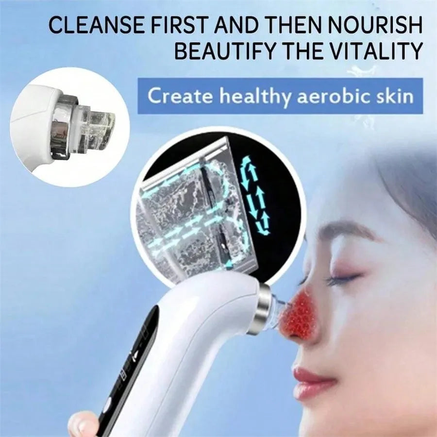 Face Beauty Pore Vacuum Facial Cleaner, Blackhead Remover, USB Charging Water Circulation Facial Cleaning Tool