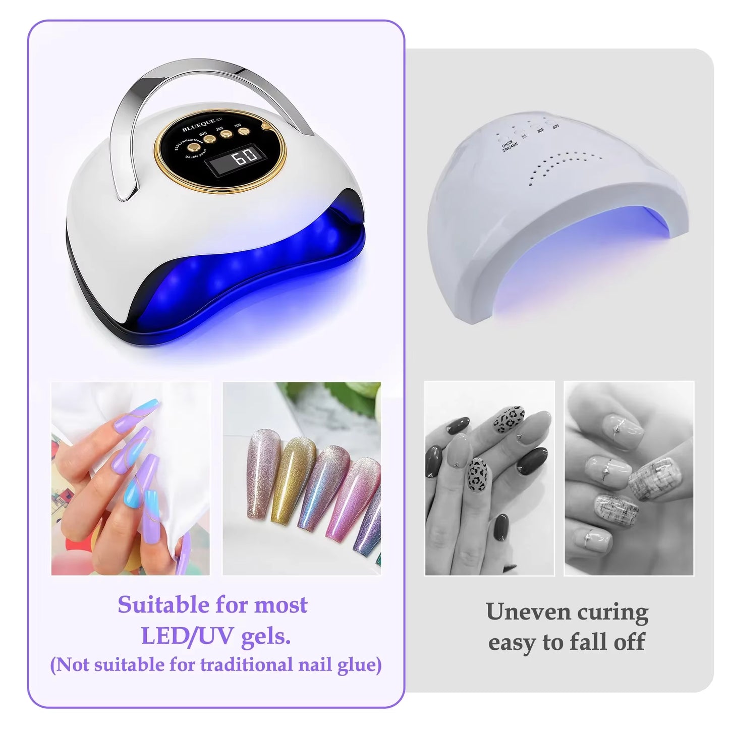 Professional Nail Dryer Lamp Infrared Sensor LED Manicure Lamp for Quick Curing All UV Gel Nail Polish Nail Drying Salon Tools