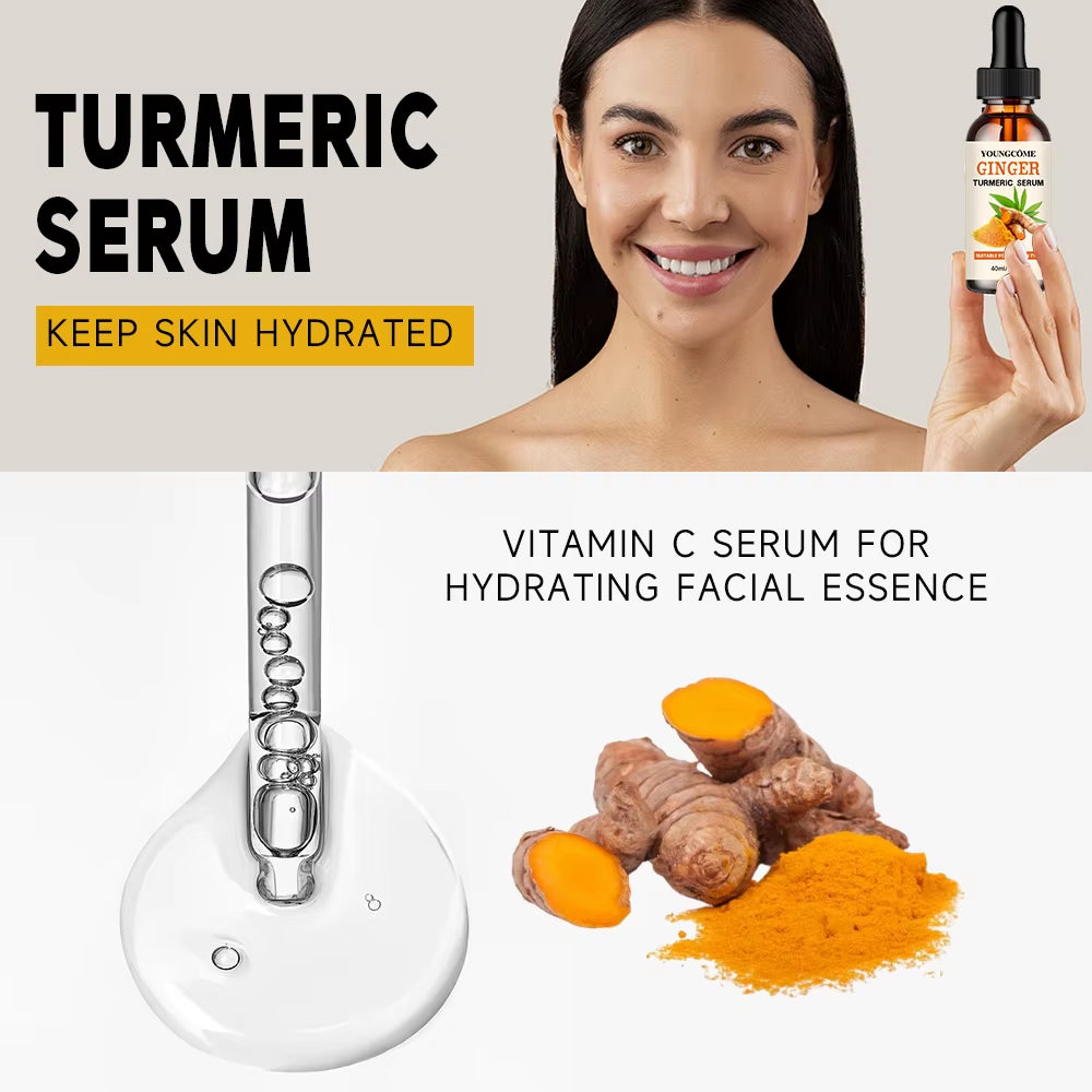 Turmeric Oil Facial Turmeric Serums Deep Moisture Serums Freckle Whitening Serum Nourish Smooth Face Skin Care