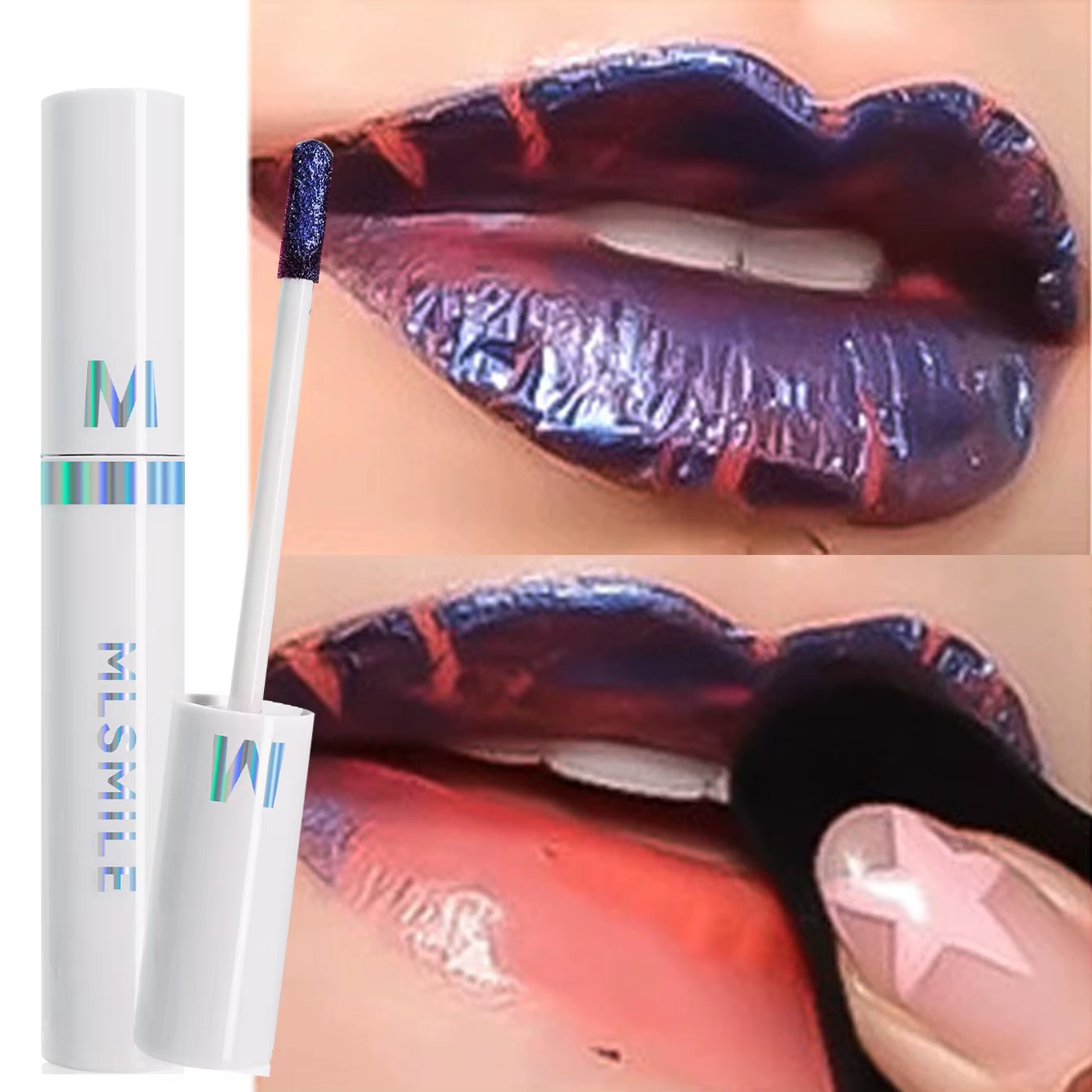 Cracking Lip Stain Wipe off Pink Lip Tint Transfer Proof Lasting Non-Stick Cup Peel off Metallic Lip Mask Waterproof Cosmetics