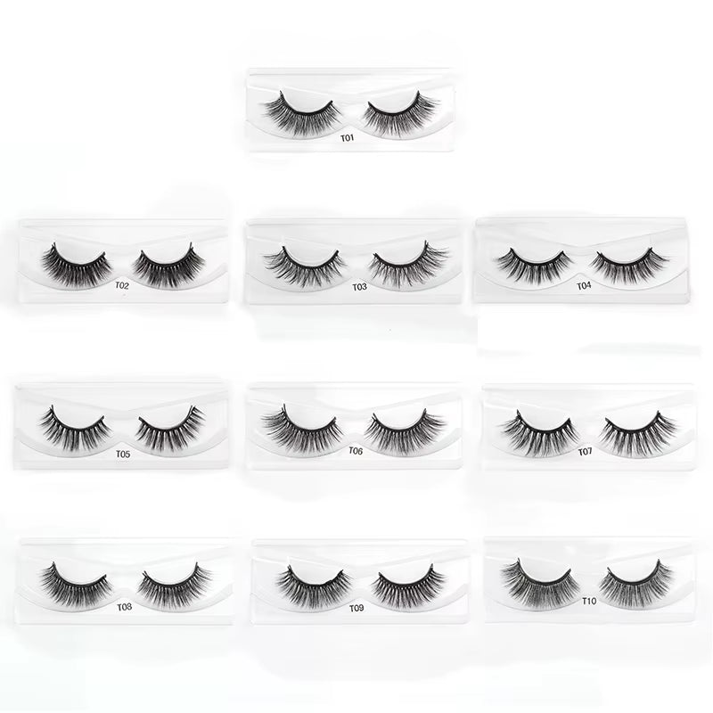 1 Pair False Eyelashes Set Magnetic Eyelashes Magnetic Liquid Eyeliner Set Waterproof Long-Lasting False Eyelash Extension