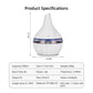 300Ml ​​USB Essential Oil Diffusers ​​Ultrasonic Air Humidifier with 7-Color LED Lights Cool Mist Maker​​ for Home Bedroom