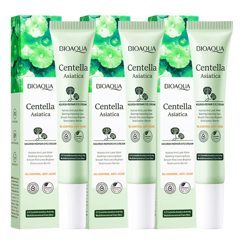 1/2/3Pcs BIOAQUA Centella Asiatica Eye Cream anti Dark Circles Removal Eye Bags Moisturizing Firming Eyes Creams Skin Care