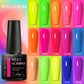 7Ml Fluorescent Gel Nail Polish Vernis Summer Neon Semi Permanent UV Gel Varnish Nail Art Manicure for Nails