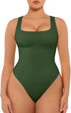 Bodysuit Seamless Square Neck Tummy Control Shapewear Bodysuit