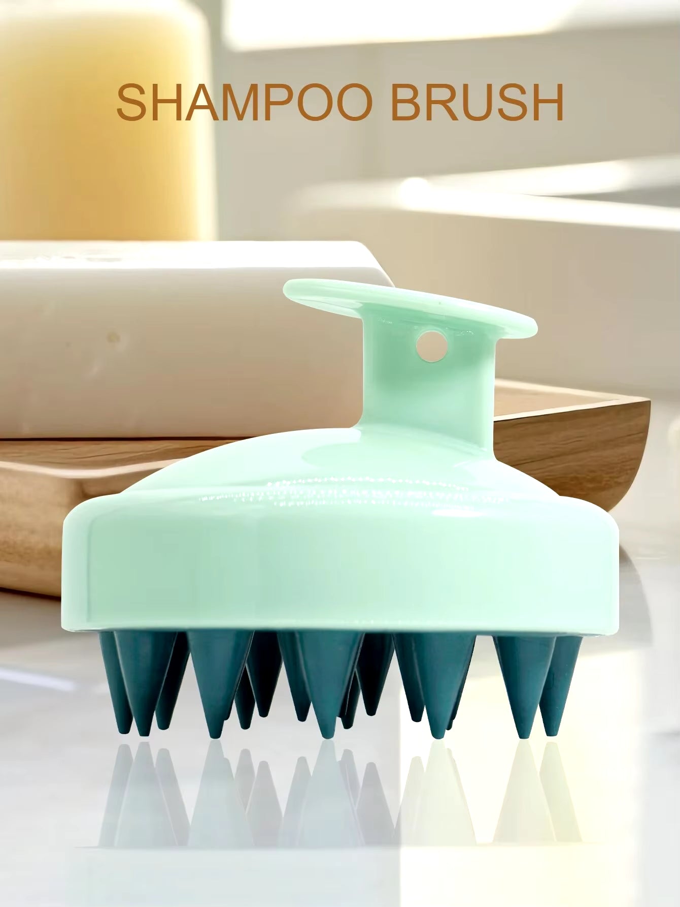 Silicone Shampoo Scalp Hair Massager Head Body Scalp Massage Brush Scalp Massage Brush Comb Magic Handle Brush Spa Massage Brush