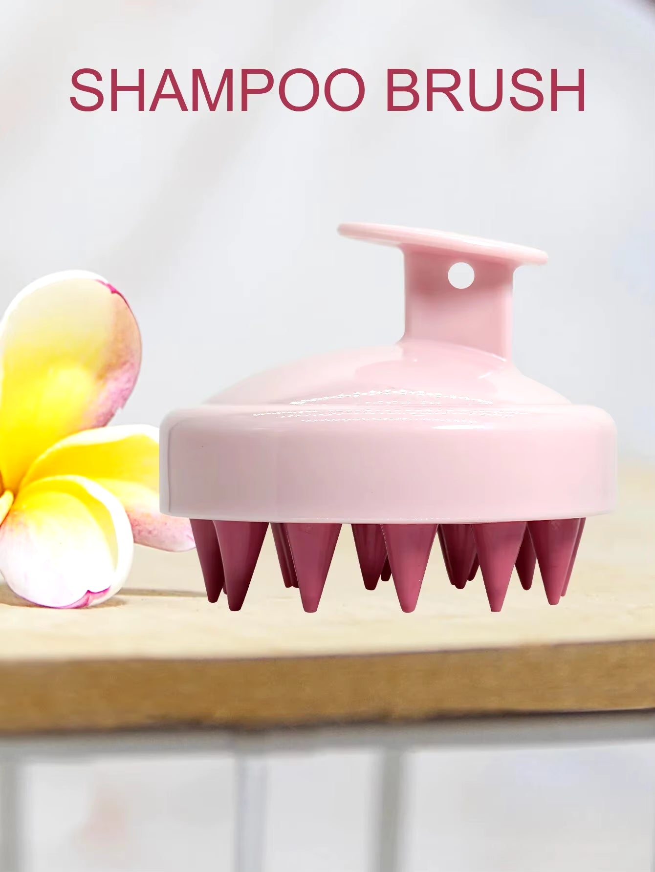 Silicone Shampoo Scalp Hair Massager Head Body Scalp Massage Brush Scalp Massage Brush Comb Magic Handle Brush Spa Massage Brush