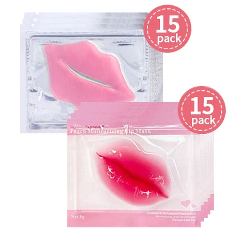 30PCS Collagen Crystal Lip Mask Gel Patches Moisturizing Hydrating Repair Lines Lips Plumper Pad Lip Care Enhancement Lip Mask