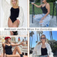 Women'S Tummy Control Shapewear Thong Bodysuit Seamless Waist Snatching Body Shaper
